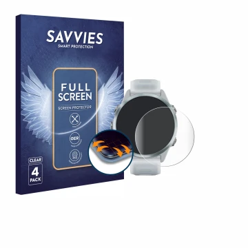 Parte frontale di una confezione del prodotto con il logo del marchio Savvies. Accanto è raffigurato il dispositivo Garmin For