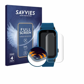 Parte frontale di una confezione del prodotto con il logo del marchio Savvies. Accanto è raffigurato il dispositivo One2Track 