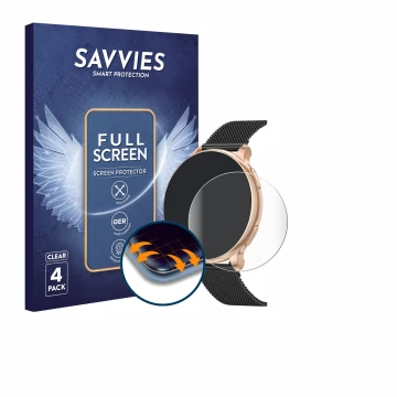 Parte frontale di una confezione del prodotto con il logo del marchio Savvies. Accanto è raffigurato il dispositivo Sanorum G5