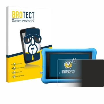 Parte frontale di una confezione del prodotto con il logo del marchio BROTECT. Accanto è raffigurato il dispositivo Amazon Fir