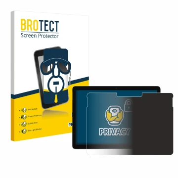 Parte frontale di una confezione del prodotto con il logo del marchio BROTECT. Accanto è raffigurato il dispositivo Microsoft 