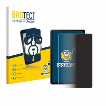 Parte frontale di una confezione del prodotto con il logo del marchio BROTECT. Accanto è raffigurato il dispositivo Samsung Ga