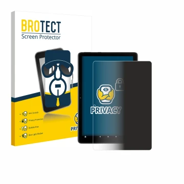 Parte frontale di una confezione del prodotto con il logo del marchio BROTECT. Accanto è raffigurato il dispositivo Amazon Fir