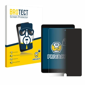 Parte frontale di una confezione del prodotto con il logo del marchio BROTECT. Accanto è raffigurato il dispositivo Apple iPad