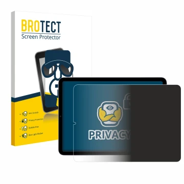 Parte frontale di una confezione del prodotto con il logo del marchio BROTECT. Accanto è raffigurato il dispositivo Apple iPad