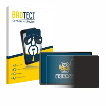 Parte frontale di una confezione del prodotto con il logo del marchio BROTECT. Accanto è raffigurato il dispositivo Lenovo Tab