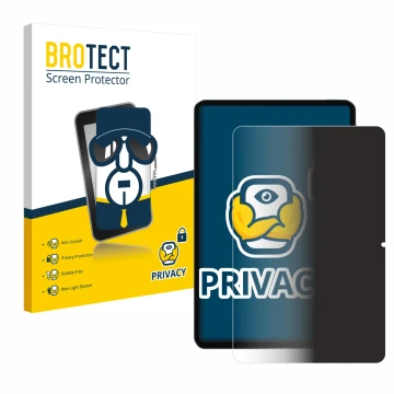 Parte frontale di una confezione del prodotto con il logo del marchio BROTECT. Accanto è raffigurato il dispositivo Xiaomi Pad