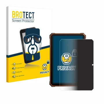 Parte frontale di una confezione del prodotto con il logo del marchio BROTECT. Accanto è raffigurato il dispositivo Blackview 