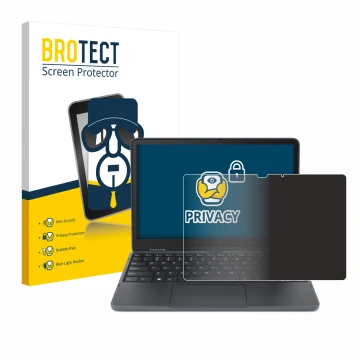 Parte frontale di una confezione del prodotto con il logo del marchio BROTECT. Accanto è raffigurato il dispositivo Lenovo 300