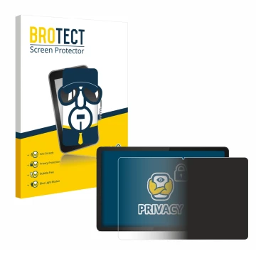 Parte frontale di una confezione del prodotto con il logo del marchio BROTECT. Accanto è raffigurato il dispositivo Lenovo Tab