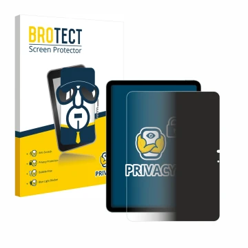 Parte frontale di una confezione del prodotto con il logo del marchio BROTECT. Accanto è raffigurato il dispositivo Apple iPad