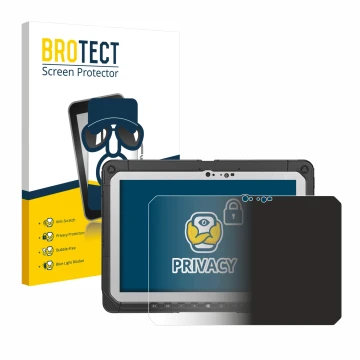 Parte frontale di una confezione del prodotto con il logo del marchio BROTECT. Accanto è raffigurato il dispositivo Panasonic 