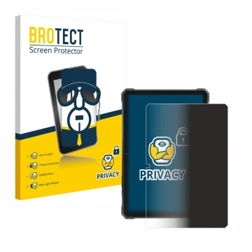 Parte frontale di una confezione del prodotto con il logo del marchio BROTECT. Accanto è raffigurato il dispositivo Hotwav R9 