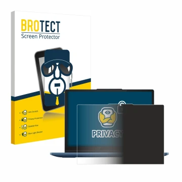 Parte frontale di una confezione del prodotto con il logo del marchio BROTECT. Accanto è raffigurato il dispositivo Lenovo Ide