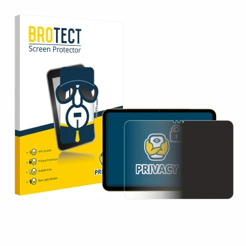 Parte frontale di una confezione del prodotto con il logo del marchio BROTECT. Accanto è raffigurato il dispositivo Apple iPad