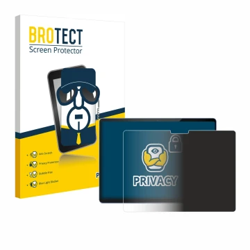 Parte frontale di una confezione del prodotto con il logo del marchio BROTECT. Accanto è raffigurato il dispositivo Microsoft 