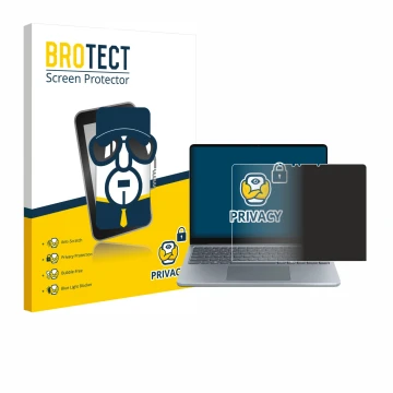 Parte frontale di una confezione del prodotto con il logo del marchio BROTECT. Accanto è raffigurato il dispositivo Microsoft 