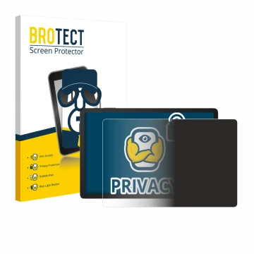 Parte frontale di una confezione del prodotto con il logo del marchio BROTECT. Accanto è raffigurato il dispositivo Doogee Tab