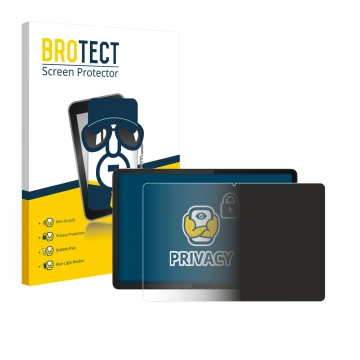 Parte frontale di una confezione del prodotto con il logo del marchio BROTECT. Accanto è raffigurato il dispositivo Lenovo Tab