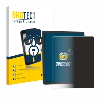 Parte frontale di una confezione del prodotto con il logo del marchio BROTECT. Accanto è raffigurato il dispositivo Amazon Kin