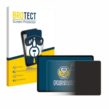 Parte frontale di una confezione del prodotto con il logo del marchio BROTECT. Accanto è raffigurato il dispositivo Xiaomi Red