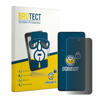 Parte frontale di una confezione del prodotto con il logo del marchio BROTECT. Accanto è raffigurato il dispositivo Vivo iQOO 
