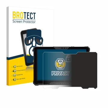 Parte frontale di una confezione del prodotto con il logo del marchio BROTECT. Accanto è raffigurato il dispositivo Dell Pro R