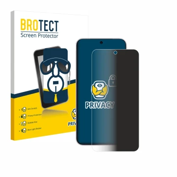 Parte frontale di una confezione del prodotto con il logo del marchio BROTECT. Accanto è raffigurato il dispositivo Vivo X300 