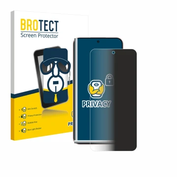 Parte frontale di una confezione del prodotto con il logo del marchio BROTECT. Accanto è raffigurato il dispositivo Oppo Reno 