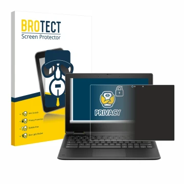 Parte frontale di una confezione del prodotto con il logo del marchio BROTECT. Accanto è raffigurato il dispositivo HP Fortis 