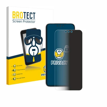 Parte frontale di una confezione del prodotto con il logo del marchio BROTECT. Accanto è raffigurato il dispositivo Huawei Mat