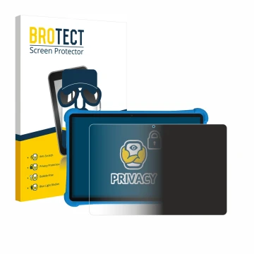 Parte frontale di una confezione del prodotto con il logo del marchio BROTECT. Accanto è raffigurato il dispositivo Alldocube 