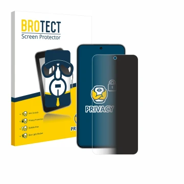 Parte frontale di una confezione del prodotto con il logo del marchio BROTECT. Accanto è raffigurato il dispositivo Oppo A6 Pr