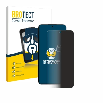 Parte frontale di una confezione del prodotto con il logo del marchio BROTECT. Accanto è raffigurato il dispositivo Oppo F31 P