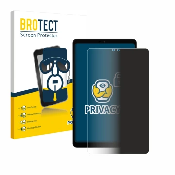 Parte frontale di una confezione del prodotto con il logo del marchio BROTECT. Accanto è raffigurato il dispositivo Alldocube 