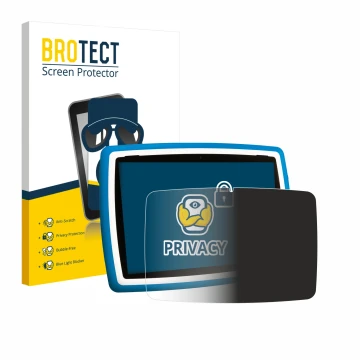 Parte frontale di una confezione del prodotto con il logo del marchio BROTECT. Accanto è raffigurato il dispositivo Lisciani M