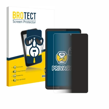 Parte frontale di una confezione del prodotto con il logo del marchio BROTECT. Accanto è raffigurato il dispositivo Lenovo Tab