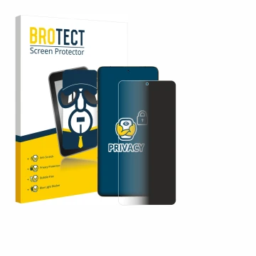 Parte frontale di una confezione del prodotto con il logo del marchio BROTECT. Accanto è raffigurato il dispositivo Motorola S