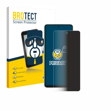 Parte frontale di una confezione del prodotto con il logo del marchio BROTECT. Accanto è raffigurato il dispositivo Oppo A5 En