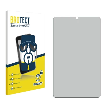 Parte frontale di una confezione del prodotto con il logo del marchio BROTECT. Accanto si trova la protezione per lo schermo c