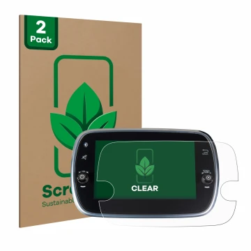 Parte frontale di una confezione del prodotto con il logo del marchio ScreenLeaf. Accanto è raffigurato il dispositivo Fiat 50