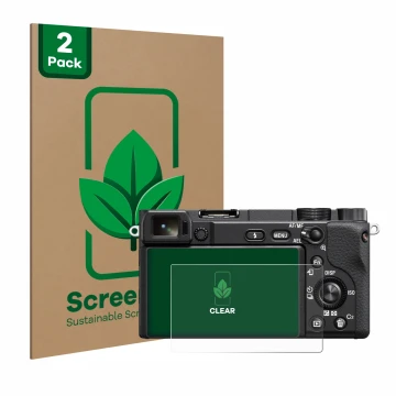 Parte frontale di una confezione del prodotto con il logo del marchio ScreenLeaf. Accanto è raffigurato il dispositivo Sony Al