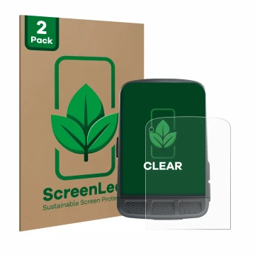 Parte frontale di una confezione del prodotto con il logo del marchio ScreenLeaf. Accanto è raffigurato il dispositivo Wahoo E
