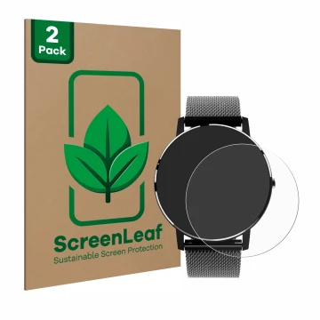 Parte frontale di una confezione del prodotto con il logo del marchio ScreenLeaf. Accanto è raffigurato il dispositivo Holalei