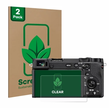 Parte frontale di una confezione del prodotto con il logo del marchio ScreenLeaf. Accanto è raffigurato il dispositivo Sony Al
