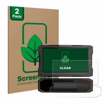 Parte frontale di una confezione del prodotto con il logo del marchio ScreenLeaf. Accanto è raffigurato il dispositivo Honda C