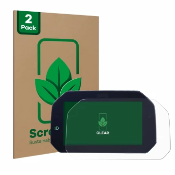 Parte frontale di una confezione del prodotto con il logo del marchio ScreenLeaf. Accanto è raffigurato il dispositivo BMW S 1