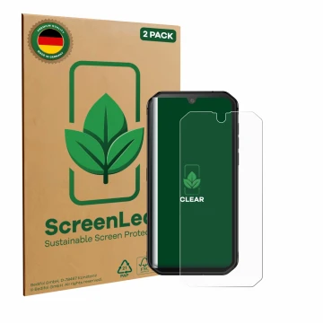 Parte frontale di una confezione del prodotto con il logo del marchio ScreenLeaf. Accanto è raffigurato il dispositivo Blackvi