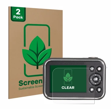 Parte frontale di una confezione del prodotto con il logo del marchio ScreenLeaf. Accanto è raffigurato il dispositivo Vtech K