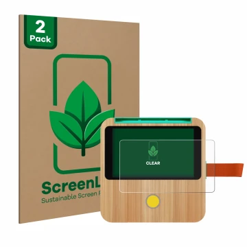 Parte frontale di una confezione del prodotto con il logo del marchio ScreenLeaf. Accanto è raffigurato il dispositivo tigerbo